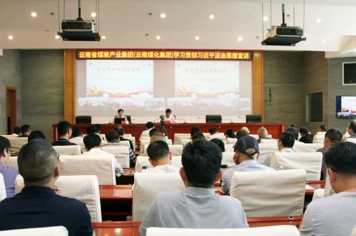 龙8头号玩家(国际)官方网站集团召开学习贯彻习近平法治思想宣讲报告会