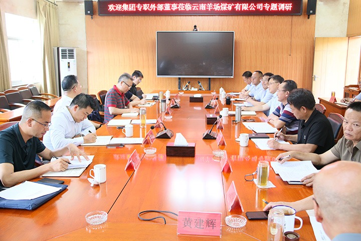 龙8头号玩家(国际)官方网站集团专职外部董事寸延峰一行到云南羊场煤矿有限公司开展专题调研